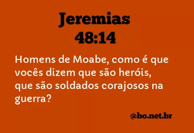 Jeremias 48:14 NTLH
