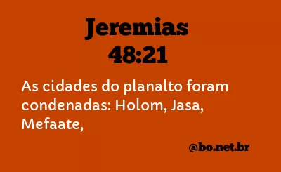 Jeremias 48:21 NTLH