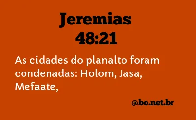 Jeremias 48:21 NTLH