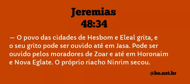 Jeremias 48:34 NTLH