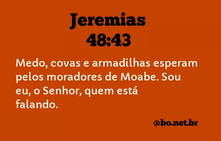 Jeremias 48:43 NTLH