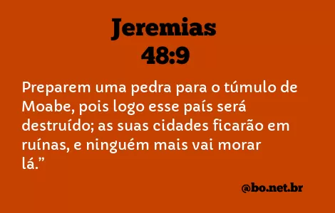 Jeremias 48:9 NTLH