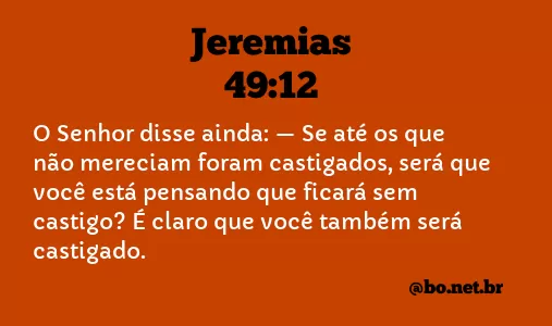 Jeremias 49:12 NTLH