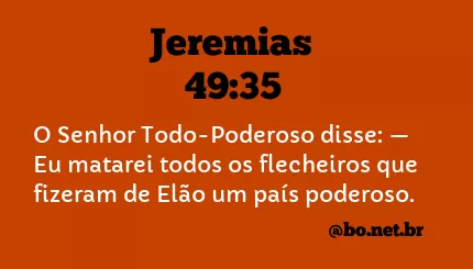 Jeremias 49:35 NTLH