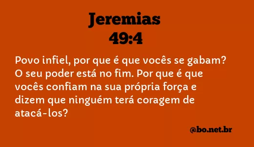 Jeremias 49:4 NTLH