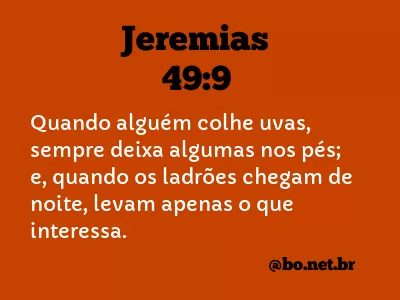 Jeremias 49:9 NTLH