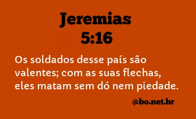 Jeremias 5:16 NTLH