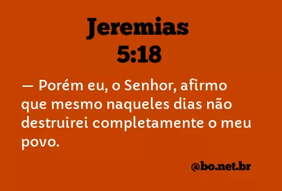 Jeremias 5:18 NTLH