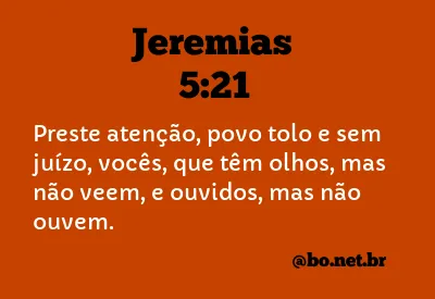 Jeremias 5:21 NTLH