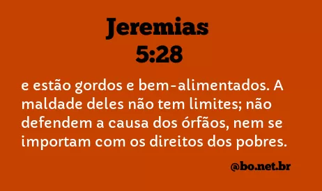 Jeremias 5:28 NTLH