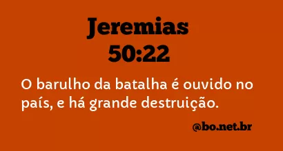 Jeremias 50:22 NTLH