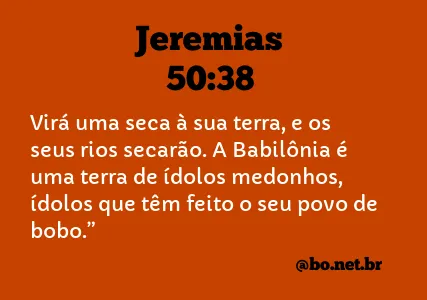 Jeremias 50:38 NTLH