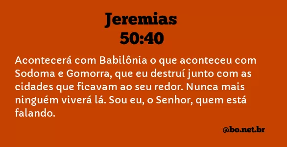 Jeremias 50:40 NTLH
