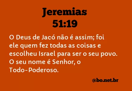 Jeremias 51:19 NTLH