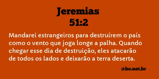 Jeremias 51:2 NTLH