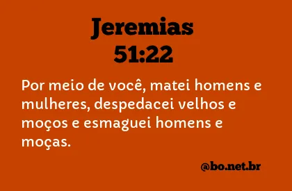 Jeremias 51:22 NTLH