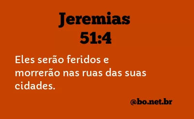 Jeremias 51:4 NTLH