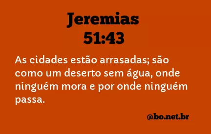 Jeremias 51:43 NTLH