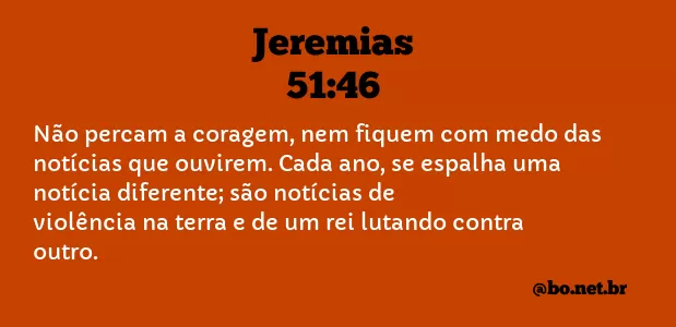 Jeremias 51:46 NTLH