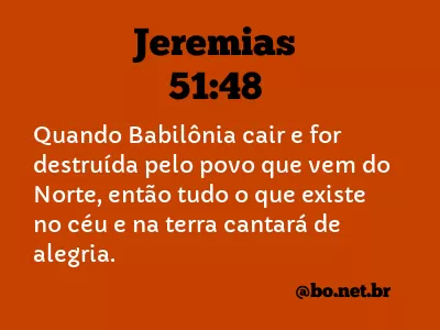 Jeremias 51:48 NTLH