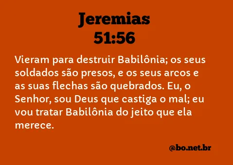 Jeremias 51:56 NTLH