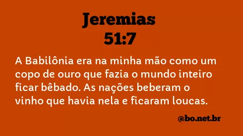 Jeremias 51:7 NTLH