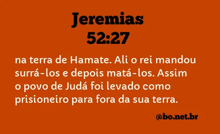 Jeremias 52:27 NTLH