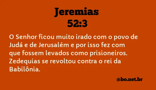 Jeremias 52:3 NTLH