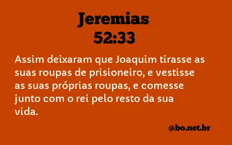 Jeremias 52:33 NTLH