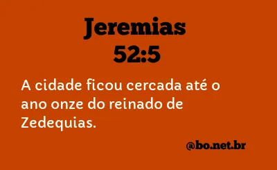 Jeremias 52:5 NTLH