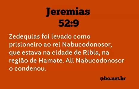 Jeremias 52:9 NTLH