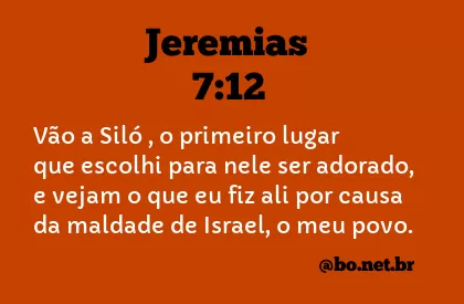 Jeremias 7:12 NTLH