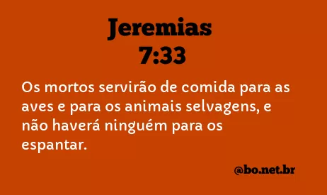 Jeremias 7:33 NTLH