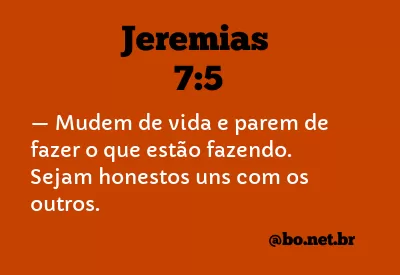Jeremias 7:5 NTLH