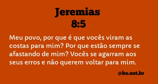 Jeremias 8:5 NTLH