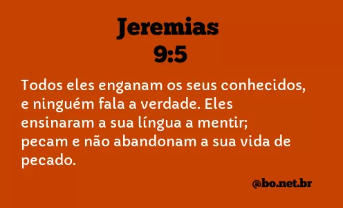 Jeremias 9:5 NTLH