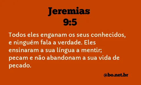 Jeremias 9:5 NTLH