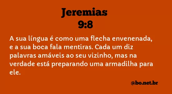 Jeremias 9:8 NTLH