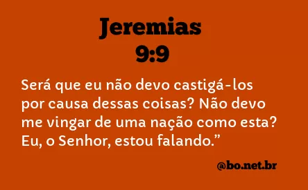 Jeremias 9:9 NTLH