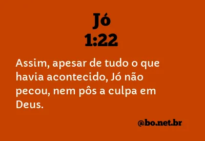 Jó 1:22 NTLH