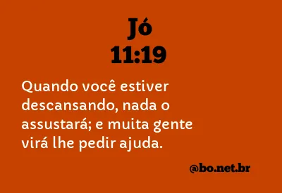 Jó 11:19 NTLH