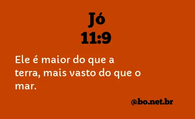 Jó 11:9 NTLH