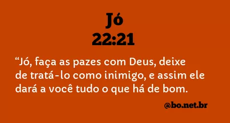 Jó 22:21 NTLH