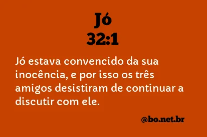 Jó 32:1 NTLH