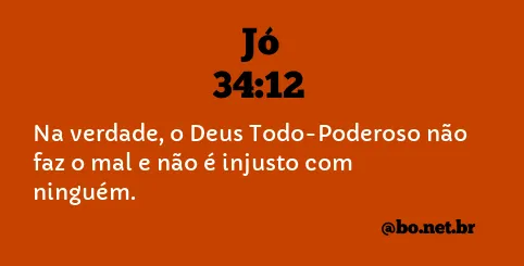 Jó 34:12 NTLH