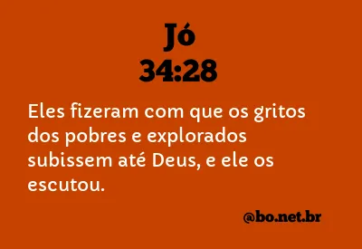 Jó 34:28 NTLH