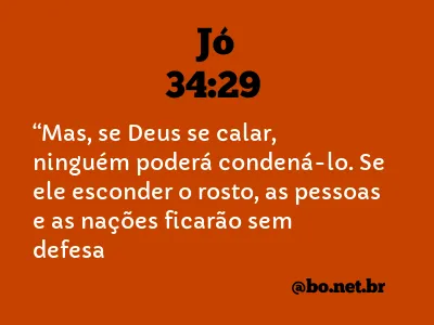 Jó 34:29 NTLH