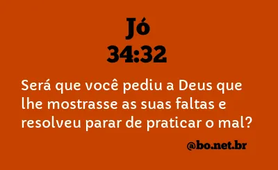 Jó 34:32 NTLH