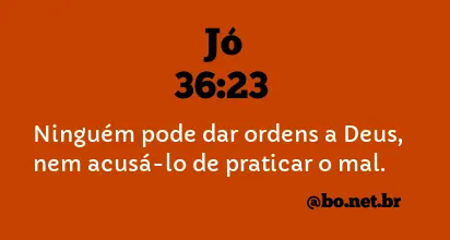 Jó 36:23 NTLH