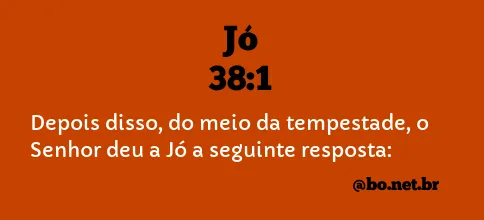 Jó 38:1 NTLH